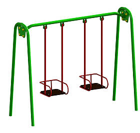 Гойдалка подвійна на жорстких підвісах SiverSport KID312