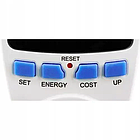 ВАТТМЕТР СЧЕТЧИК ЕНЕРГОПОТРЕБЛЕННЯ З ДБІЛЬМ IZOXIS (23576), фото 4