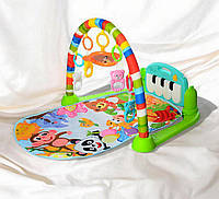 Розвиваючий килимок 720*440 мм, для немовляти 698-55A з піаніно, дугою з підвісками