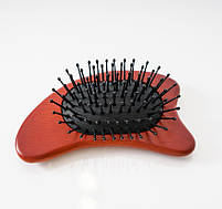 Масажна розчіска для шкіри голови S-Heart-S Scalp Kassa Brush Wooden, фото 5