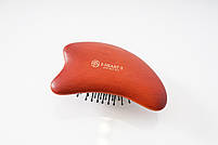 Масажна розчіска для шкіри голови S-Heart-S Scalp Kassa Brush Wooden, фото 7