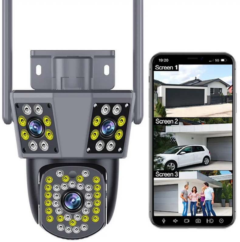 IP Wi-Fi камера PC226 3 незалежні об'єктиви 3MPx+3MPx (IPC360 Home APP), фото 1