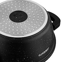 Каструля зі скляною кришкою ARDESTO Gemini Anzio, (18 см), 1.8л, алюміній, чорний, фото 3