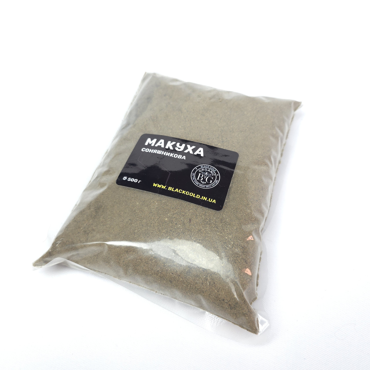 Макуха для риболовлі на коропа Black Gold макуха соняшникова мелена 500г, фото 1