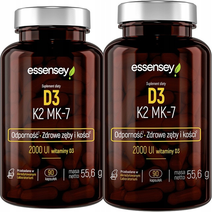 Essensey Вітаміни D3 K2 MK-7 90 капс