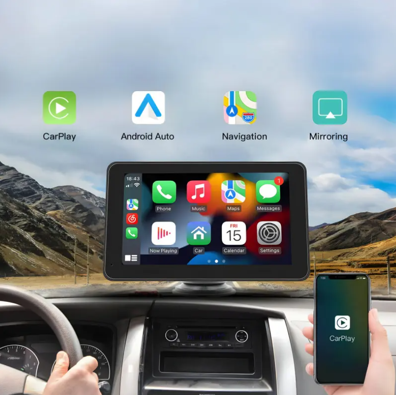 Портативний екран 7-дюймовий з Carplay CJ-PTC 208, фото 1