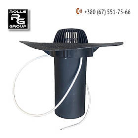 Водостічна воронка DN150/OD160 з обігрівом 230В, фланець бітум євроруберойд, Finland