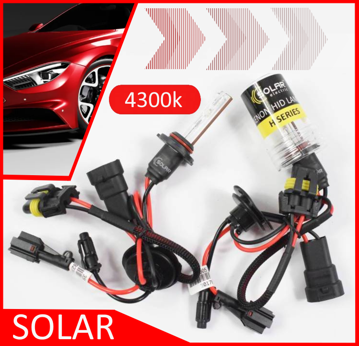 Комплект лампочок до ксенону НВ3 4300k "SOLAR" 2 шт (9005)