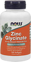 Цинк гліцинат NOW Zinc Glycinate 30 mg 120 caps