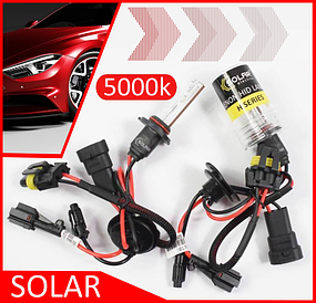 Комплект лампочек к ксенону HВ3 5000k "SOLAR" 2 шт  (9005)