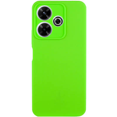 Чехол Silicone Cover Lakshmi Full Camera (AA) для Xiaomi Redmi 13 4G / Poco M6 4G Full camera, Салатовий / Neon Green