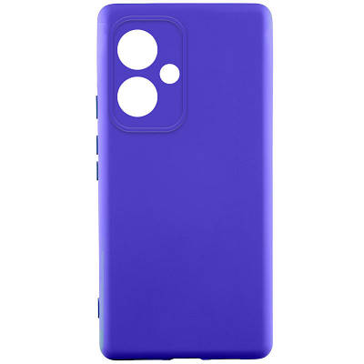 Чехол Silicone Cover Lakshmi Full Camera (AA) для Xiaomi Redmi 13 4G / Poco M6 4G Full camera, Синій/Iris