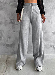 Спортивні молодіжні широкі брюки-палаццо у сірому кольорі. Розмір універсальний.