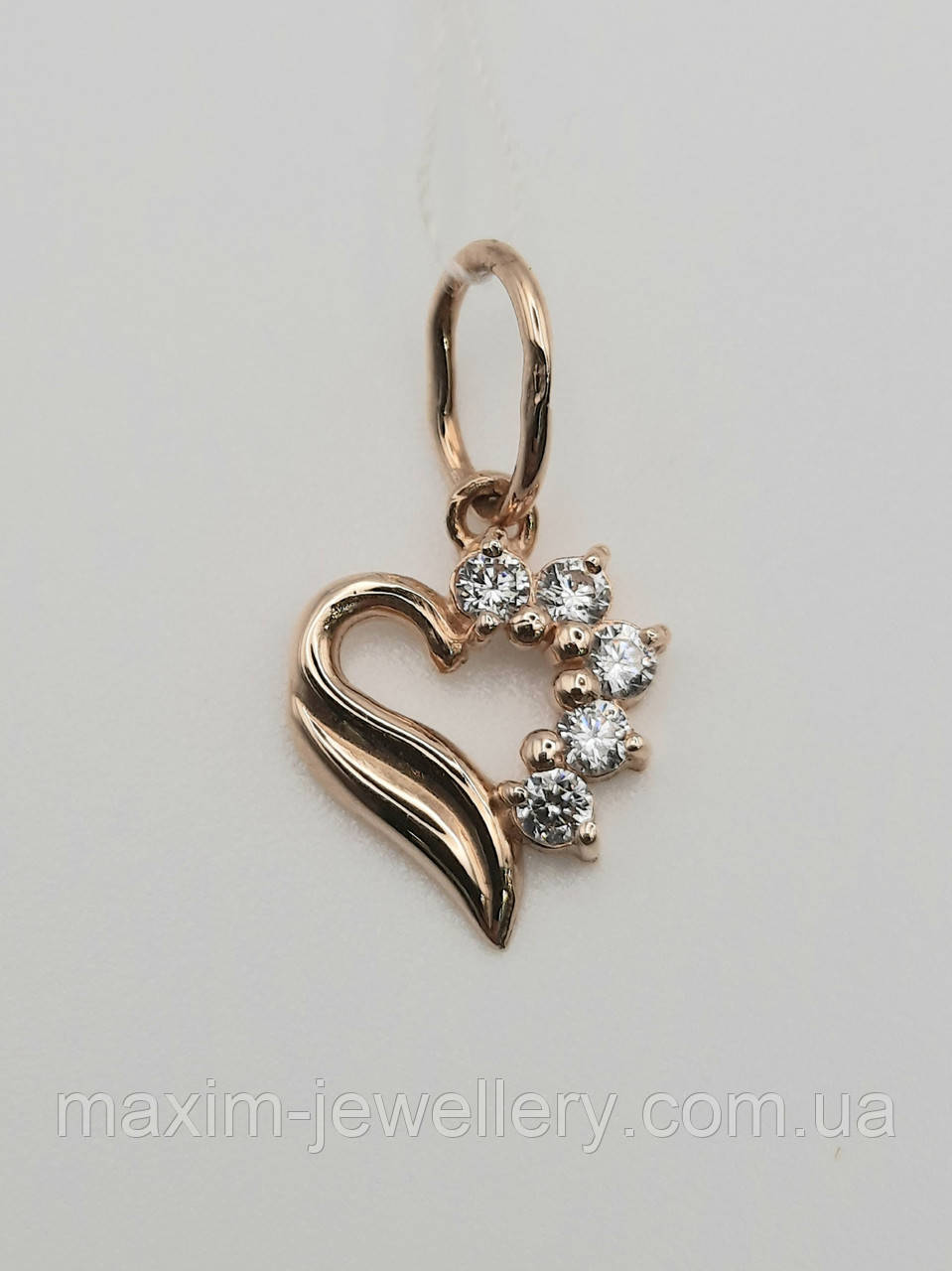 Підвіска "Серце" із золота, фото 1
