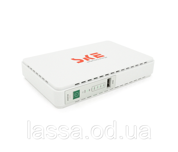 ДБЖ MIni Ups для роутерів/коммутаторів/PON/POE-431P, 5/7.5/9/12V, 1A, 4X2200MAh, (159х28х105), 0,430 кг, White
