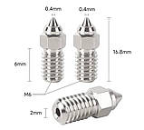 Сопло MK8 для 3Д-принтерів Creality Ender-3 V2/ -3 V3/ -3 V3 SE/ 5/ 5 Pro/ 5 Plus/ 7, Хромоцирконієва мідь, M6X1,, фото 3