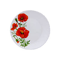 Тарілка склокерамічна Ø 19 см "Мак" 6777