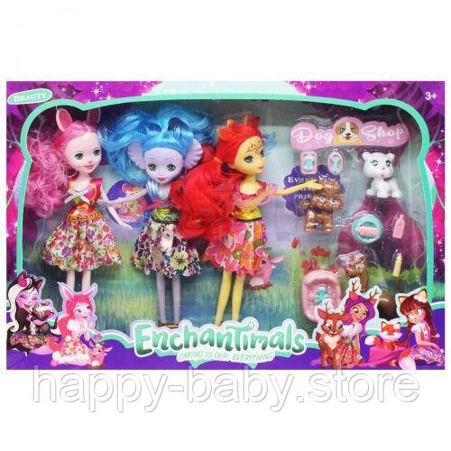 Уцінка. Набір ляльок "Enchantimals" - відпала голова біля ляльки з червоним волоссям, фото 1