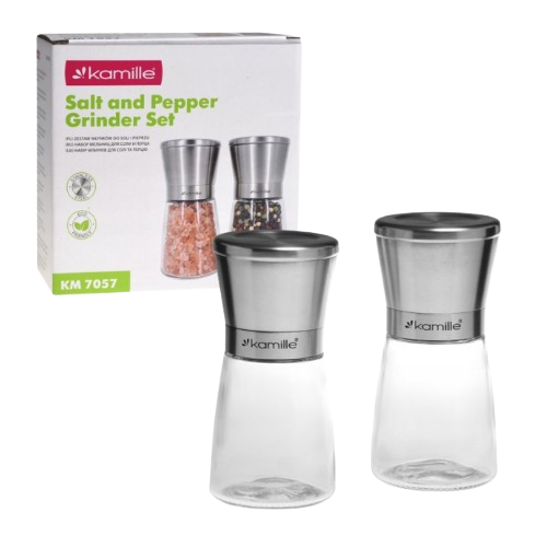 Набір млинків для спецій ручний 2шт KAMILLE 7057, фото 1