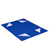 Коробка подарункова самозбірна на магнітах КЕЙС 33х24х10 см синя, фото 4