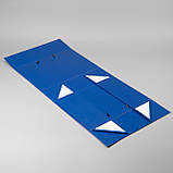 Коробка подарункова самозбірна на магнітах КЕЙС 33х24х10 см синя, фото 7