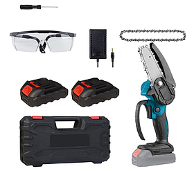 Ланцюгова пила на акумуляторі 21В BIG RED (10 см) / кейс / 2 акумулятори