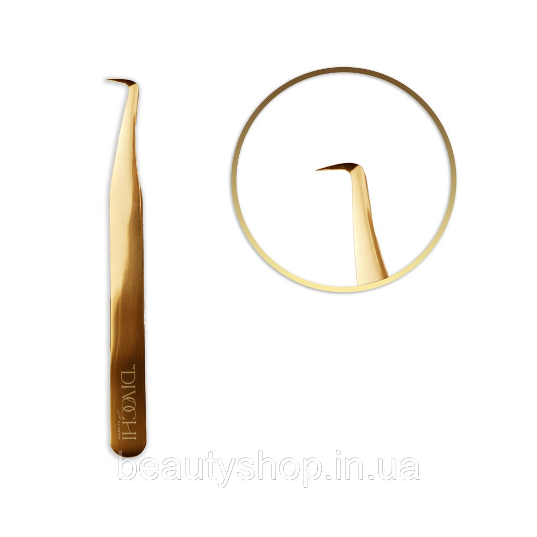 Пінцет круглий чобіт C GOLD DIVOCHI