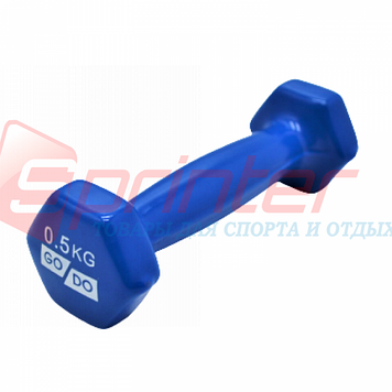 Гантелі вініл 0,5 кг.GO DO (пара) Синій