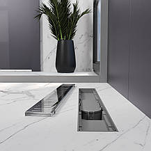Трап лінійний AQUA 50cм та решіткою Line, фото 6