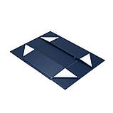 Коробка подарункова самозбірна на магнітах КЕЙС 33х24х10 см темно-синя, фото 5