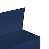 Коробка подарункова самозбірна на магнітах КЕЙС 33х24х10 см темно-синя, фото 6