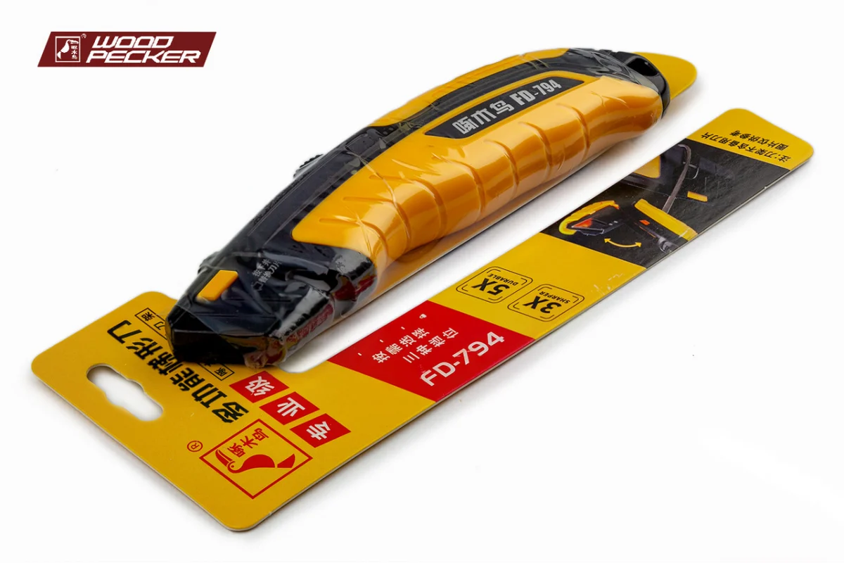 Ніж будівельний трапецієподібний Woodpecker FD-794