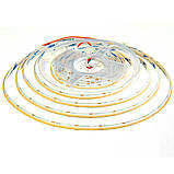 Світлодіодна стрічка COB 12 В тепла біла 256 LED/м IP20 Professional, фото 2