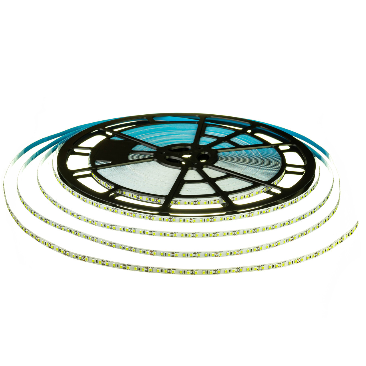 Світлодіодна стрічка біла нейтральна 12 V AVT smd3528 120 LED/м IP20 Бухта 50m, фото 1