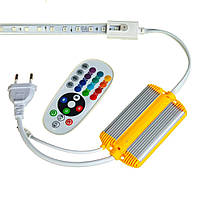 Адаптер IP65 для світлодіодної стрічки AVT 220 В + пульт Д/К 25 кнопок