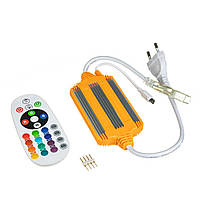 Адаптер IP65 для світлодіодної стрічки AVT 220 В + пульт Д/К 25 кнопок