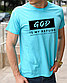 Православні молодіжні футболки з принтом God is My Refuge (Бог-мій притулок), 100% бавовна розмір S, фото 6