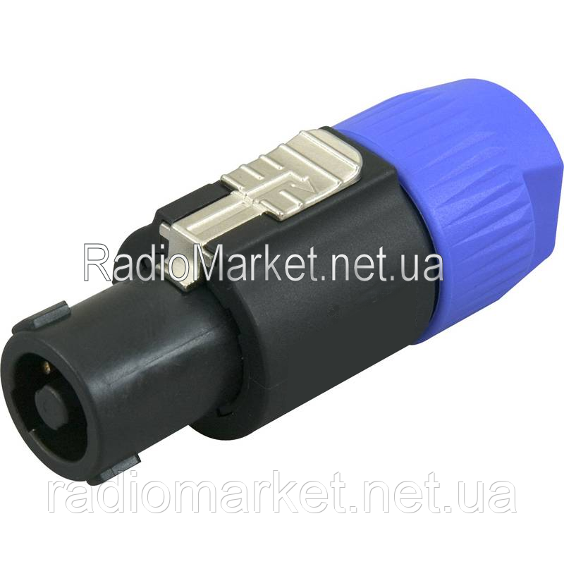 Штекер Спікон 4 контактний, під шнур, фото 1