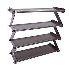 Полиця стійка органайзер для взуття на 4 полиці Shoe Rack Amazin, YH8802-4 Коричневий (2742), фото 2