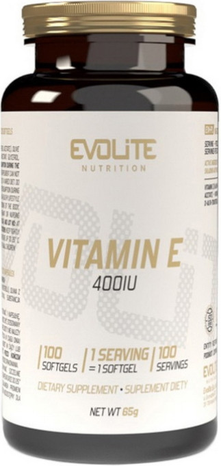 Вітамін Е Evolite Nutrition Vitamin E 400IU 100 sgels