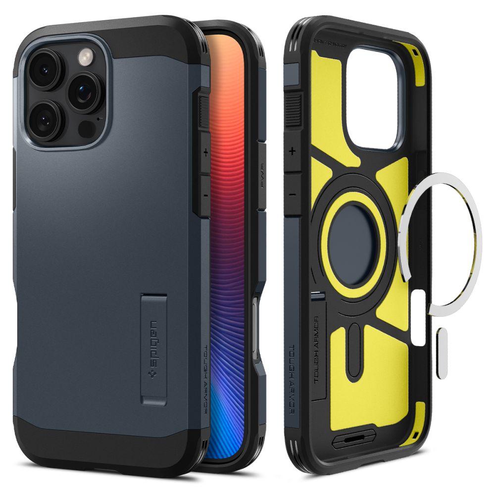 Чохол Spigen для iPhone 16 Pro - Tough Armor AI (MagFit), Metal Slate (ACS08147)
