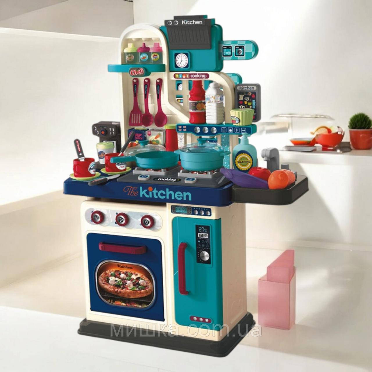 Дитяча кухня LIMO TOY 008-969А, висота 69 см, світло, звук, вода, 53 предмети, фото 1