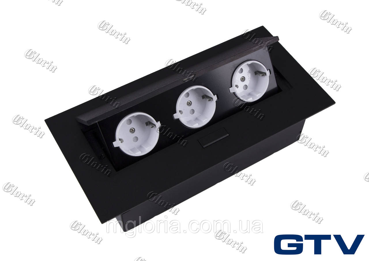 Вбудована потрійна розетка GTV AE-PB03GS-20