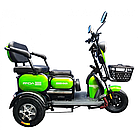 Електротрайк Електроскутер триколісний FADA OLDІ 1000W Зелений Фада олді, фото 5