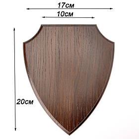 Плакетка (підкладка для диплому) MDF 17x20 (Герб горіх темний)