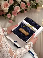 Подарунок на весілля оригінальний з секретом "Криптекс" золотий Gold