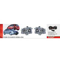 Фари дод.модель Chevrolet Aveo Hatchback/2002-08/CV-247/H3-12V55W/ел. дріт
