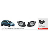 Фари дод.модель Daihatsu Sirion 2008-/DH-293/H8-12V35W/ел. дріт