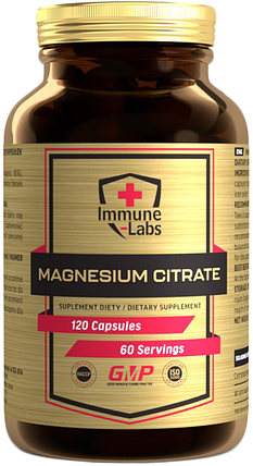 Магній цитрат Immune Labs Magnesium Citrate 550 mg 120 капсул, фото 1
