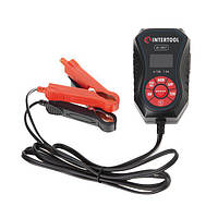 Зарядний пристрій INTERTOOL AT-3027 6/12В, 1.5А, 230В, зимовий режим зарядки, дисплей